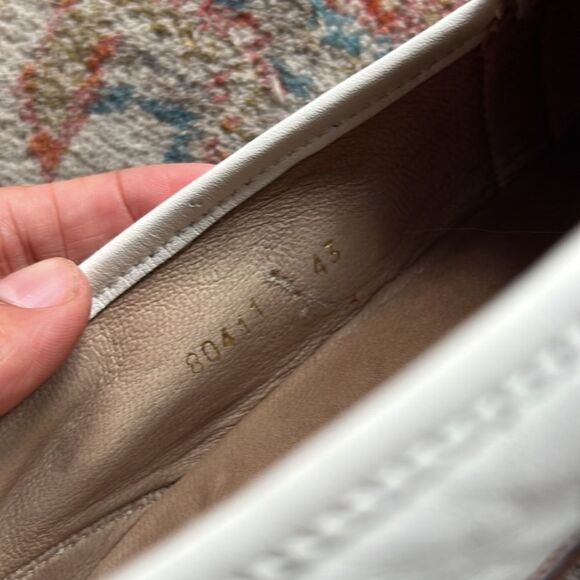 Loewe white Leather Loafers - 11 main image 9